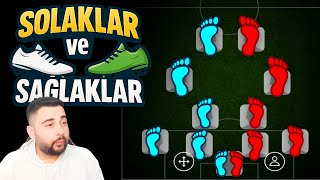 DİZİLİŞİN SOL TARAFI SOLAKLAR, SAĞ TARAFI SAĞLAKLAR! KAYBEDERSEM 1 SOLAK ve 1 SAĞLAK EPİK SİLERİM!