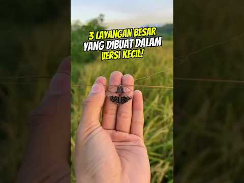 3 layangan besar yang dibuat dalam versi super kecil! #shorts