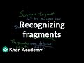 Recognizing Sentence Fragments and Their Structure