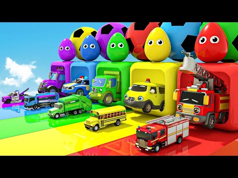 🤘One Little Finger Tap Tap Tap, 🙈Five Little Monkey - Excavator, Dump Truck & More | Nursery Rhymes