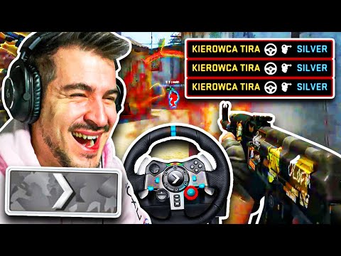 KOMENTUĘ MECZ SILVERÓW W CS:GO *GOŚĆ ZAGRAŁ NA KIEROWNICY* 🤣