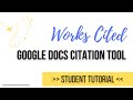 Creating an MLA Works Cited Page in Google Docs