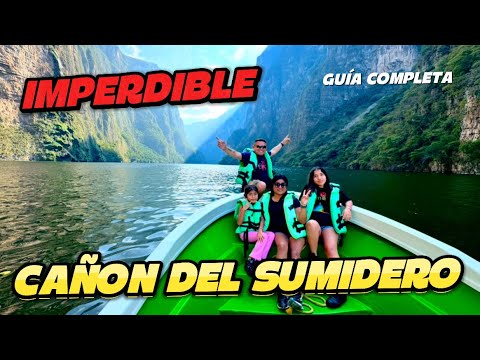 CAÑON DEL SUMIDERO ⛰️🇲🇽| un LUGAR IMPERDIBLE en CHIAPAS✅| PUEBLO MAGICO ✨