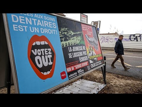 YouTube video thumbnail: Clear Rejection: Switzerland Rejects Compulsory Service for Women and tax for the Super-Rich