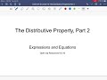 Understanding the Distributive Property
