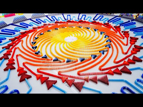 Building the COLLOSSAL Spiral in 100,000 Dominoes - Destination Domino 2024