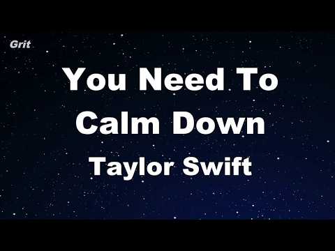 You Need To Calm Down – Taylor Swift Karaoke 【No Guide Melody】 Instrumental