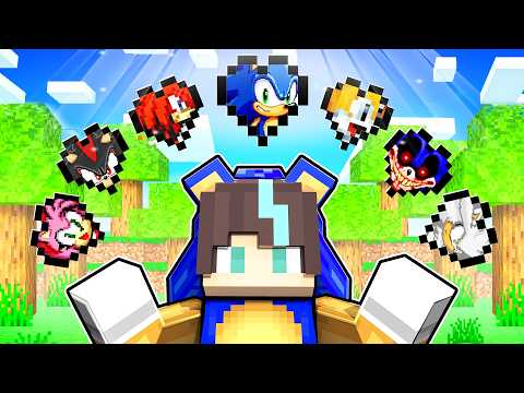 ¡Minecraft PERO hay CORAZONES de SONIC 3! 😱💥