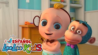 🎶🙈 Cinco Monitos + Volar Mi Cometa + Bebe Tiburon 🦈🎵 | Canciones Infantiles | LooLoo Kids 📺