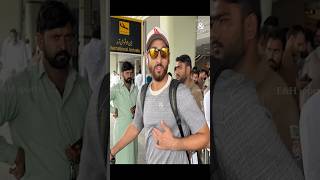 Captain Salman Ali Agha with Stylish Glasses Arrival Lahore Airport