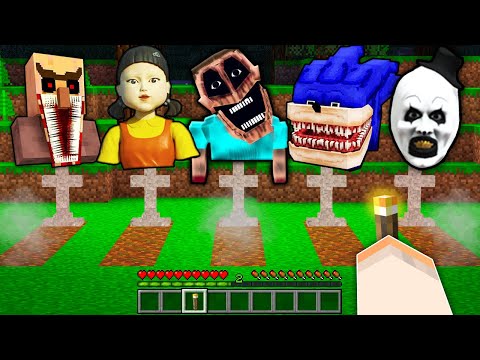 NAJSTRASZNIEJSZE GROBY JAKIE WIDZIAŁEM W MINECRAFT?! GPLAY & LUMI