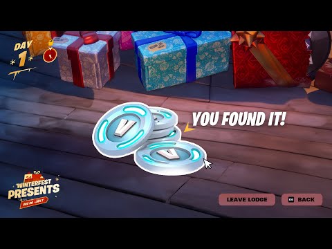 Secret PRESENTS in Fortnite Winterfest 2024!