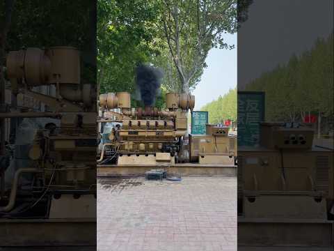 The Sound of Power – V12 Diesel Generator Start-Up! #shortsvideo #mechanik #automobile #viral