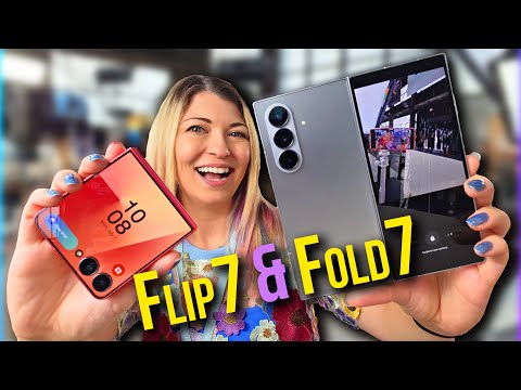 FIRST IMPRESSIONS of the NEW Samsung Galaxy Z Fold 7, Flip 7, Flip 7 FE, and Watch 8 IN HAND!