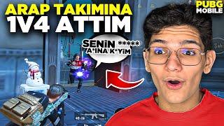 SAĞLAM ARAP TAKIMINA 1V4 ATTIM! AĞLADILAR - PUBG MOBİLE