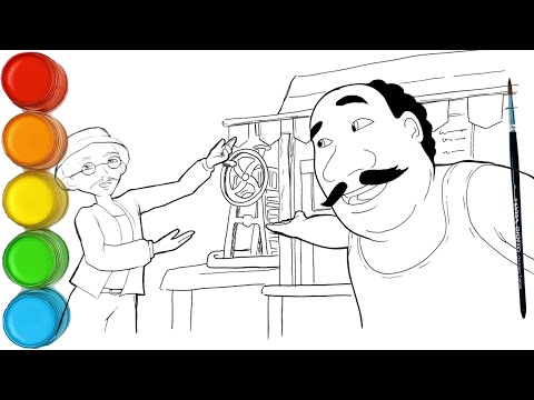 Menggambar  Upin & Ipin Musim 19 - alat pembuat ABCD uncle muhtu | Upin Ipin Terbaru 2025
