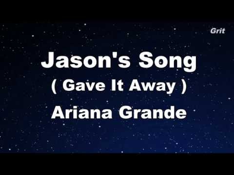 Jason’s Song – Ariana Grande Karaoke 【No Guide Melody】 Instrumental