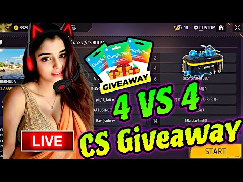 FREE FIRE LIVE CUSTOM ROOM GIVEAWAY | FF LIVE TEAM CODE GIVEAWAY | FF LIVE GIVEAWAY DJ ALOK |FF LIVE