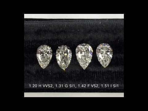 Pear Shape Diamonds 1.20-1.51 Carats