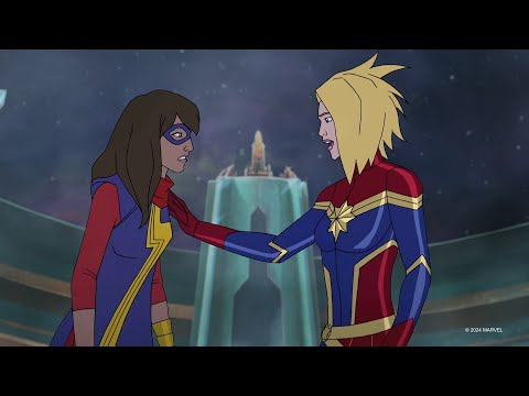 Capitã Marvel e Ms. Marvel Salvam o Thor | Vingadores Unidos