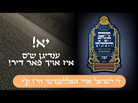 יא! ענדיגן ש"ס איז אויך פאר דיר! | ר' ישראל ארי' האללענדער ק"י Yes! Finishing Shas is also for you!