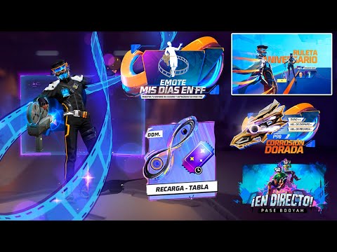 MOSTRANDO TODOS LOS PREMIOS DE LA AGENDA SEMANAL P90 EVO RULETA INFINOTA EMOTE MIS DIAS EN FF & MAS