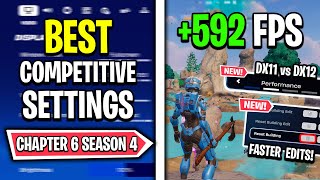 The BEST Competitive Settings in Fortnite Chapter 6 Season 4! (No Delay)