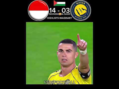 indonesia kalahkan al nassr🎮friendly match imaginary 2026#football#ronaldo#timnas