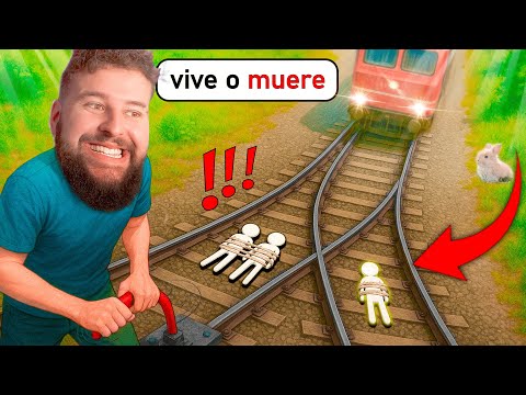 El Juego TROLL del DILEMA DEL TREN  🚂⚡