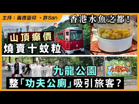 香港水魚之都！山頂癲價燒賣十蚊粒，九龍公園整「功夫公廁」吸引旅客？