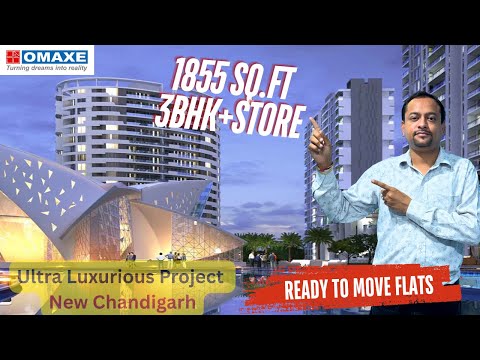 Omaxe The Lake New Chandigarh | 3BHK With Store | Ready to Move Flats For Sale #luxuryrealestate