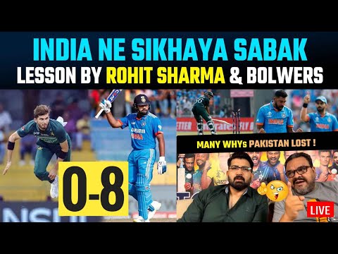 India give cricketing lesson to clueless Pakistan, absolute dominance by Rohit Sharma, bolwers