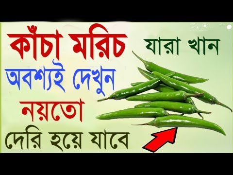 কাঁচা মরিচ যারা খান, এই ভিডিও টি অবশ্যই দেখবেন ,খাওয়ার পরিণতি কি,শুনলে পায়ের নিচ থেকে মাটি সরে যাবে