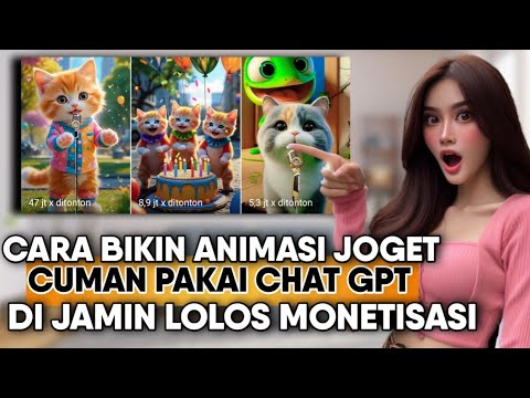 BIKIN BOCIL BETAH‼️Cara Buat Video Animasi Kucing Joget Lolos Monetisasi