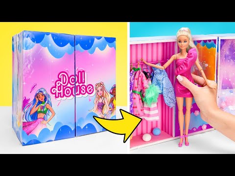 Barbie Dream House Easy to Carry Around 🏠💖 Fun Foldable Cardboard Craft