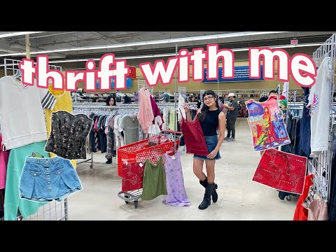 THRIFT WITH ME // thrifting my *SUMMER* wardrobe! Y2K corsets, skirts, and MORE!!!