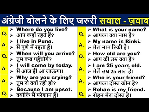 इंग्लिश में सवाल कैसे पूछे ? | How to ask questions |  Interrogative questions in English