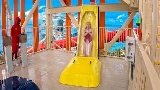 Dueling Demons TRAPDOOR Waterslide at Thrill Waterpark!