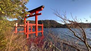 Japan famous Torii gate in Lake Ashi at Hakone, Kanagawa
