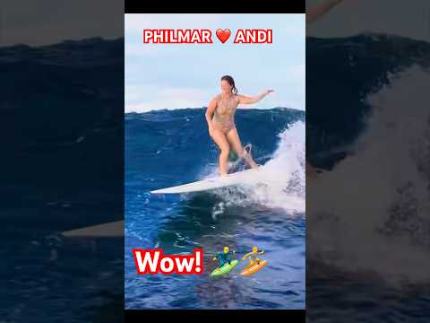 🏄🏄‍♂️ANDI at PHILMAR laro na lang sa kanila ang mag surfing #shorts #viral #beach h