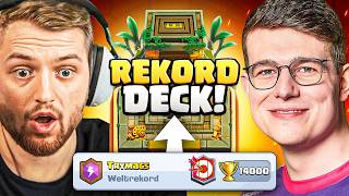😱🥇ICH SPIELE TRYMACS NEUES REKORD DECK... (und bin begeistert) | Clash Royale Deutsch