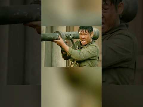 A South Korean soldier aimed a rocket launcher at an enemy tank!