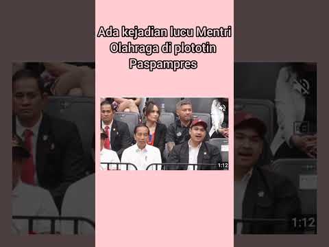 kejadian lucu Mentri olahraga di pl0t0tin Paspampres