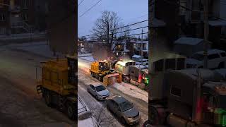 Snow Removal in Montreal with a t70 Larue Snow Blower