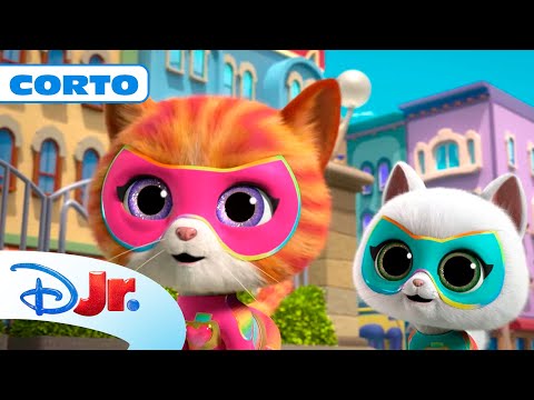 SUPERKITTIES SUPERAVENTURAS: ¡A la Kitty Guarde-móvil! 🤩 | @DisneyJuniorES