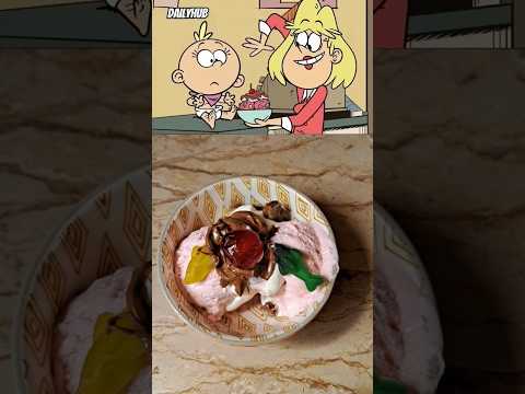 Icecream sundae from Loud House #shorts #trending #loudhouse #icecream