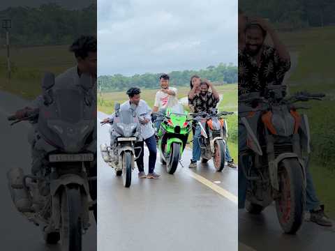 Desi Ne Madad Kiya ๐ญ || Sumon Stunts #shorts #ktm #zx10r #youtubeshorts