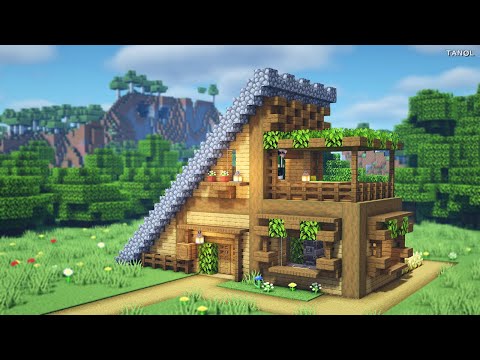 Minecraft : How To Build a Triangular Wooden House