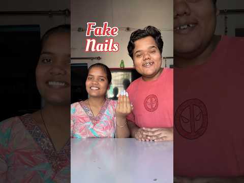 My Sister Vs Me : Who will make the best Fake Nails #shorts