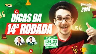 DICAS #14 RODADA | CARTOLA FC 2025 | É NESTA QUARTA-FEIRA E SÓ COM 6 JOGOS VÁLIDOS!